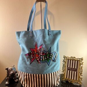 Henri Bendel Limited Edition Pop-art Style Canvas Tote Bag